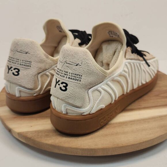 RARE Adidas x Y-3 Shishu Stan Sneakers Men’s  Size 11 Off-White Undyed - Picture 4 of 12